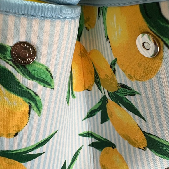 NWT AH•DORNED New York Emily Lemon Print Neoprene Tote - Picture 6 of 11